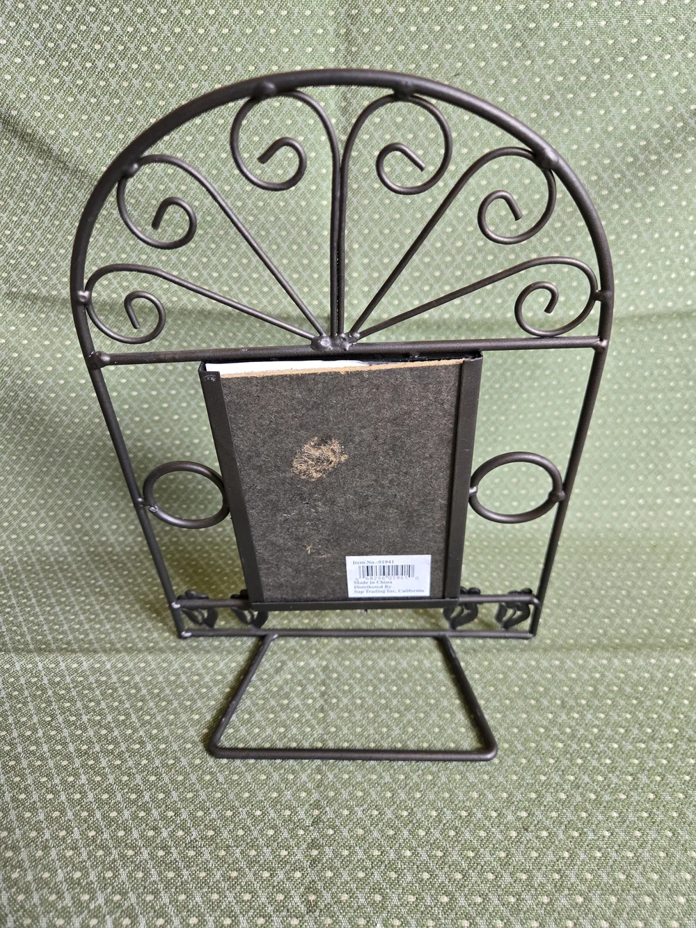 Daisy & Butterfly Accent Metal Photo Frame - Holds 3.5